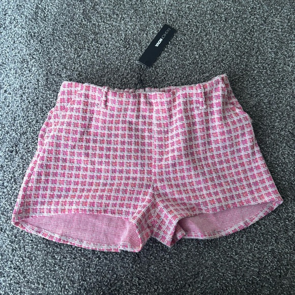 Fashion Nova Pants - Fashion Nova Pink Tweed Shorts